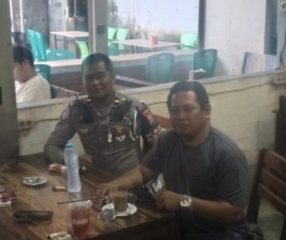 Kanit Turjawali Polres Gowa, sosalisasi dan Sanksi Teguran Kendaraan Odol di Bulan Bakti Sosial
